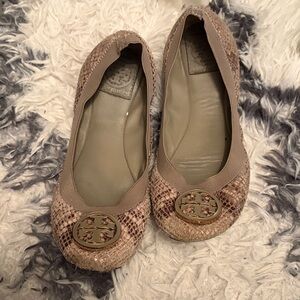Tory Burch Tan Ballet Flats